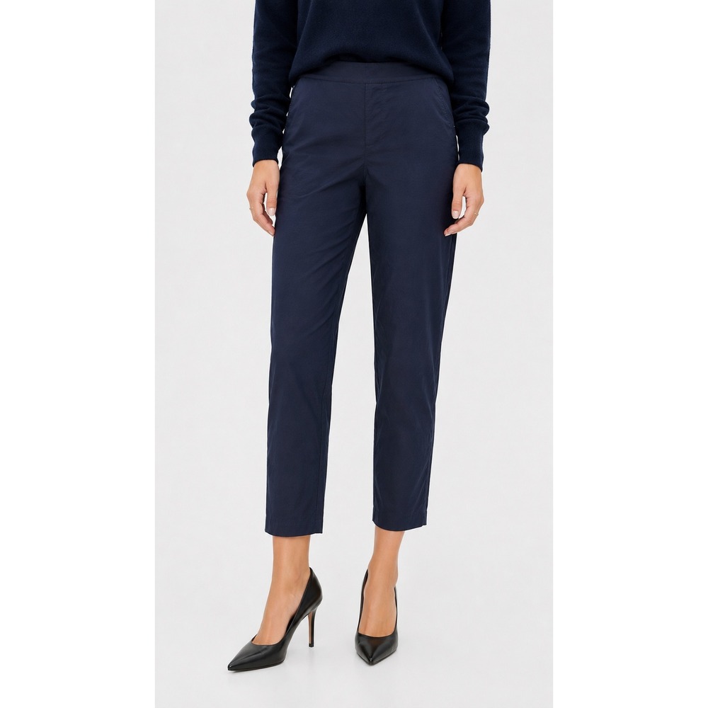 Theory Clean Terena C Good Crunch Pants Concord Navy Blue Size 4 New